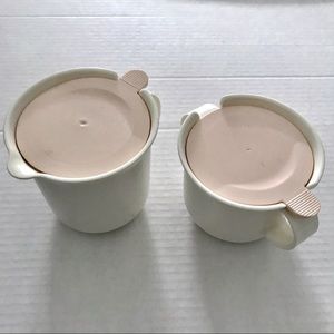 Tupperware Sugar Creamer Set
